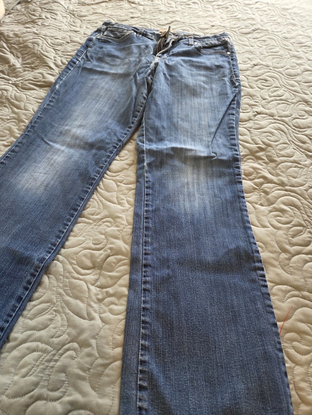 Boho Nine West Retro Bootcut Women's Blue Flare Jeans. Size 13/31.